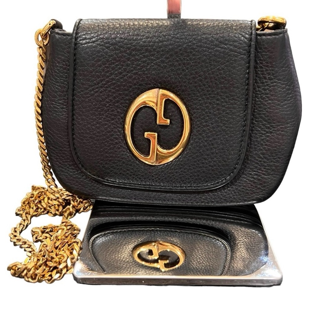Rare Vintage Gucci 1973 Chain Shoulder Crossbody Bag